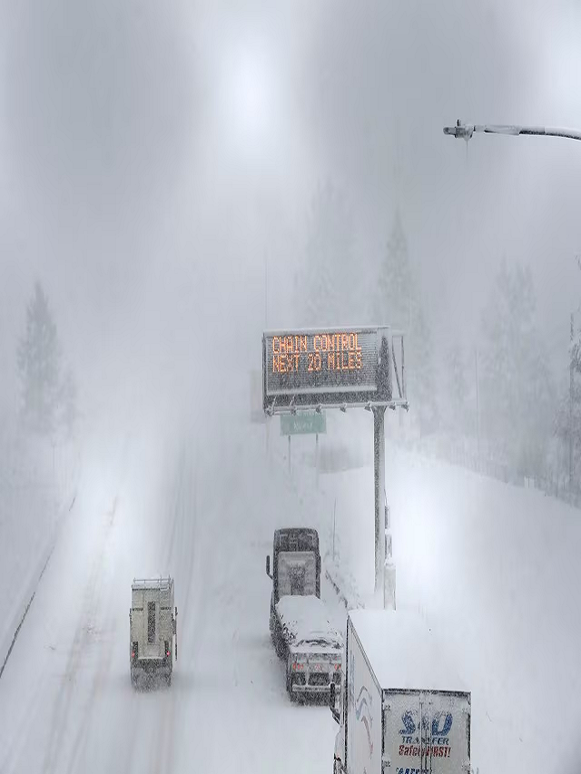 California, Nevada Blizzard Triggers Power Outages, Road Closures 9